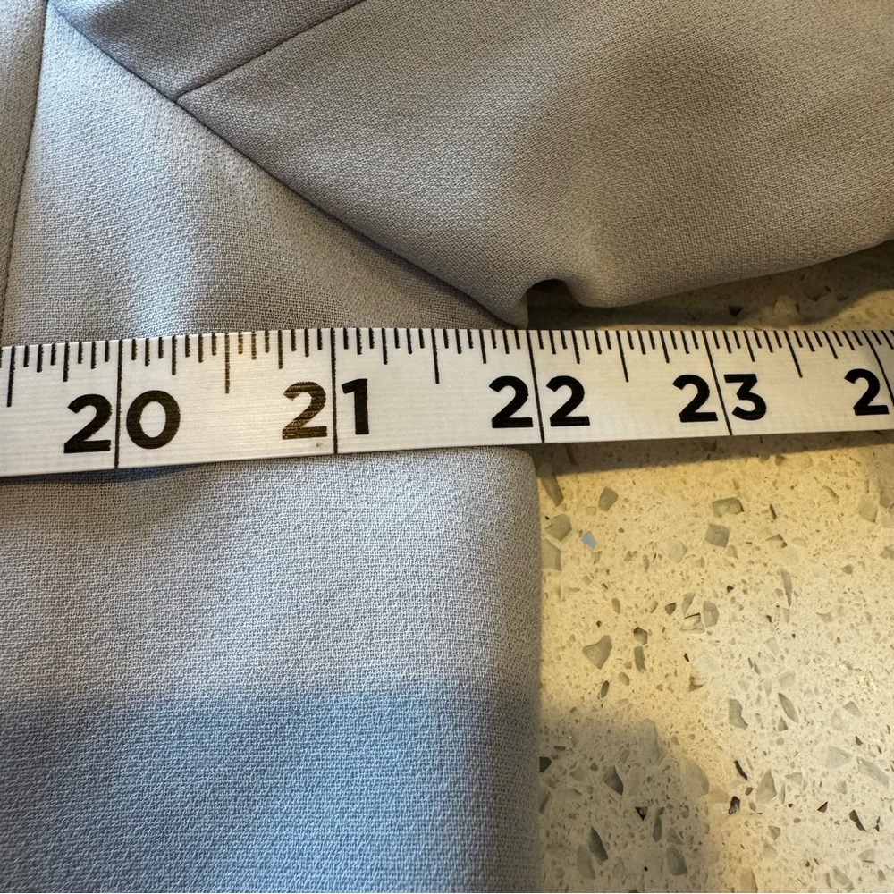 Lafayette 148 New York Gray Blazer Sz 12 Double Button Career Jacket Workwear - Picture 6 of 11